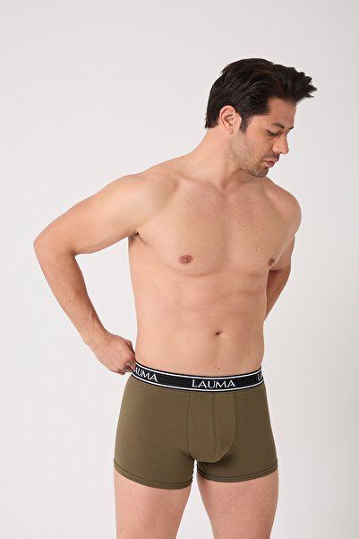 LAUMA Cotton Flexible Lycra Khaki Men's Boxers 3 Pack