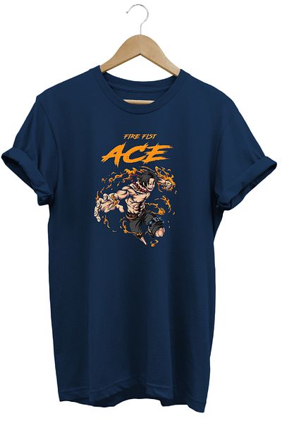 remonz Μπλουζάκι One Piece Ace με κοντό μανίκι από βαμβακερό λαιμόκοψη