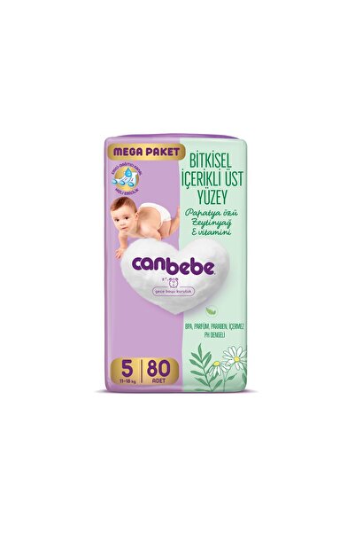 Canbebe Bebek Bezi 5 Numara 80'li