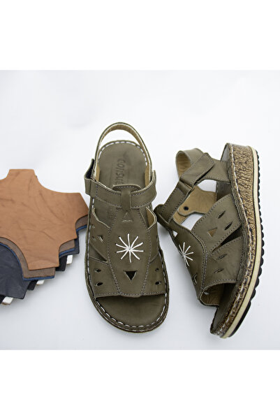 CONSUELO Orthopedic Leather Velcro Sandals 10355