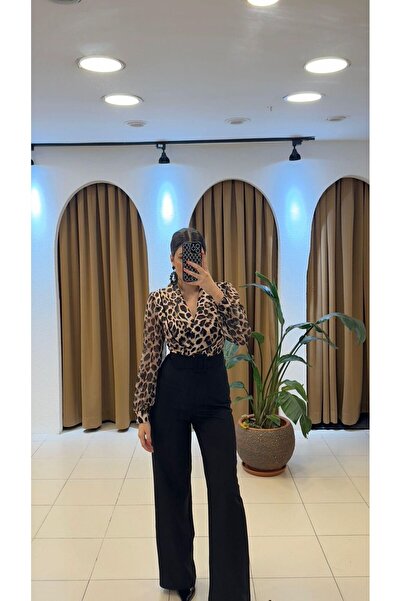 SUNAYBUTİK LEOPAR TULUM-38 - Leopar desen