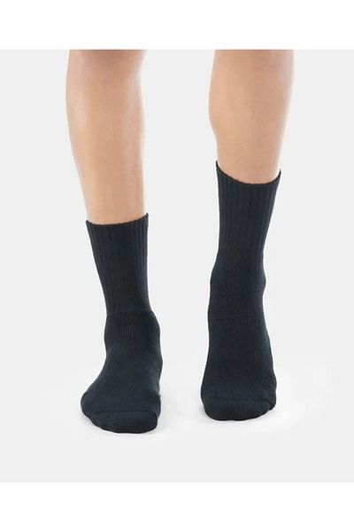 JOCKEY Sport Crew Socks 7035-01 Black for Men