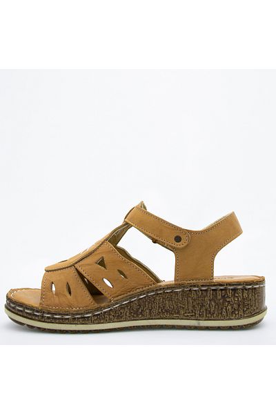 CONSUELO Sandale ortopedice din piele cu velcro 10355
