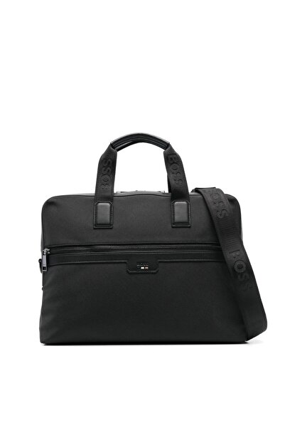 BOSS Erkek Ayarlanabilir Omuz Askılı Çok Cepli Geniş İç Bölmeli Siyah Omuz Ça...