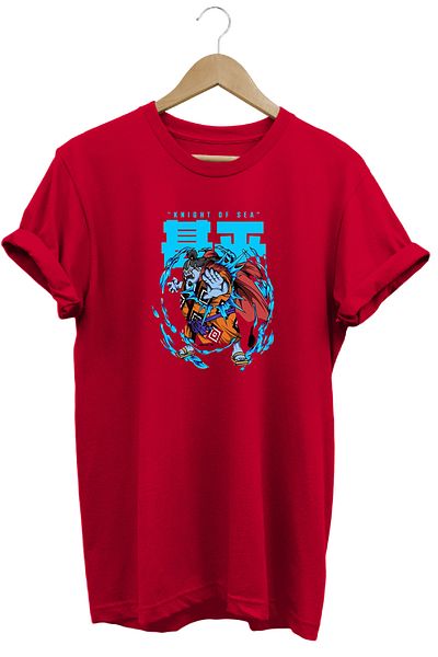 remonz Μπλουζάκι One Piece Jinbei με κοντό μανίκι από βαμβακερό λαιμόκοψη