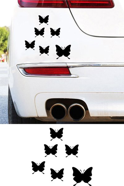 MIGNATIS Kelebekler Resmi Oto Araba Cam Sticker Çıkartma Bilgisayarlar,Kamyonlar, Motosikletler İçin
