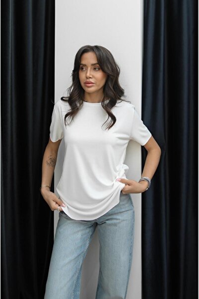 Havoş Μπλουζάκι Ecru Laser Cut Modal