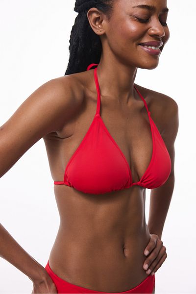 Penti Triangle Red Bikini Top