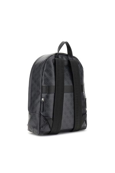 Guess Milano Compact Backpack Ανδρικό Μαύρο/κίτρινο Σακίδιο πλάτης Hmmılop5219-bkm