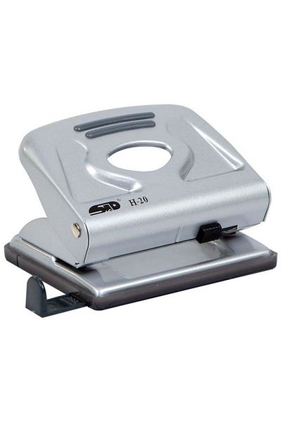 Noki Std Metal Hole Punch - 20 Sheets, Silver