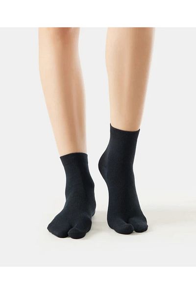 JOCKEY TOE SOCKS 7487-02 Black for Women