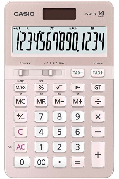 Casio JS-40B-PK-W-DH Hesap Makinesi Desktop