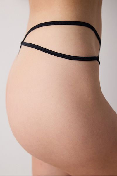 Penti Chiloți cu șnur negru Perfetto