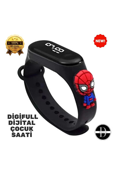 Genel Markalar Revopro Örümcek Adam Figürlü Dokunmatik Ekranlı Su Geçirmez Le...