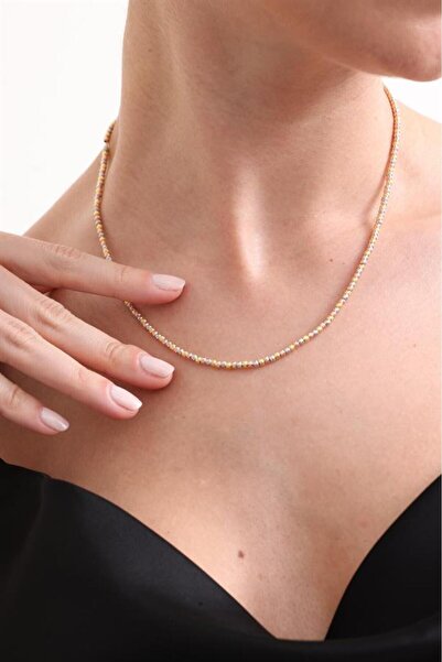 Silvano Jewelry 925 Ayar Rose Gold Dorika Toplu Gümüş Kolye