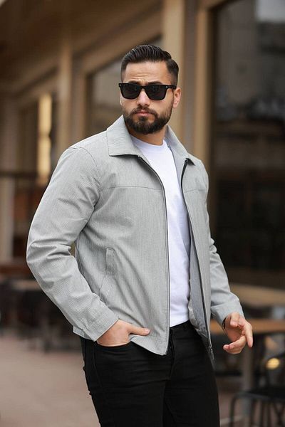 LUMAST Very Light Thin Seersucker Textured Wrinkled Sandvat Anti-Sweat Old Money Style Polo down Lined Jacket