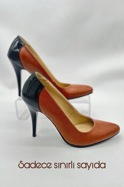 SWORD Women's Stiletto - Black Heeled Stiletto with Back Black Detail - Summer Stiletto