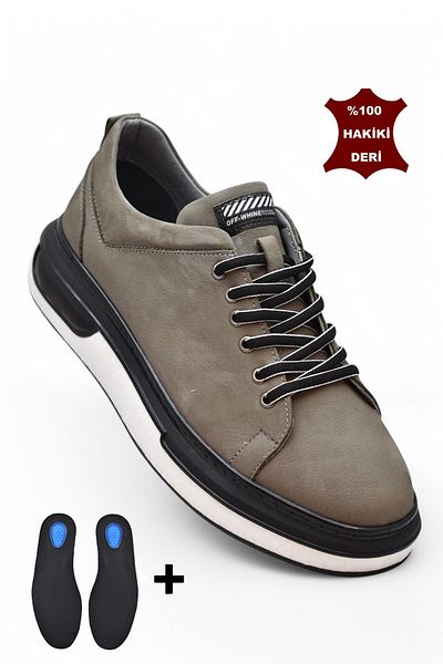 ISPARTALILAR Tab1224 Orthopedic Sole Genuine Leather Men's Shoes Casual Daily Men's Shoes