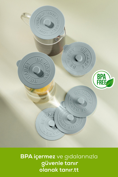 Vienev Blue 6 Pieces Silicone Heat Protective Cup Cover