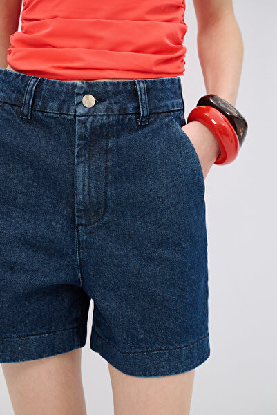 adL Cepli Denim Şort