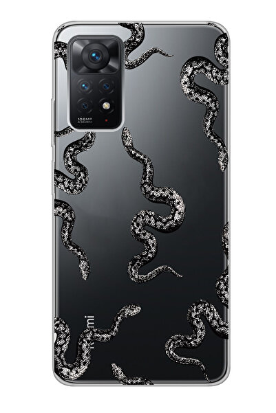 moonset Xiaomi Redmi Note 11 Pro/Note 12 Pro 4G Uyumlu Yılan Tasarımlı Baskıl...