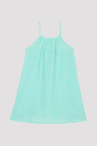 Penti Kız Çocuk Basic Mint Yeşili Elbise