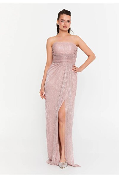 MAXXE 6000STU STRAPTEZ MOONLİGHT SİMLİ TÜL ELBİSE