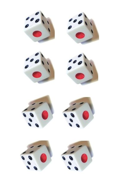 pialbatro Backgammon Dice Imported 8.5 mm x 8.5 mm 4 Pairs