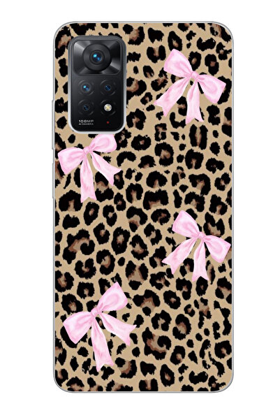 moonset Xiaomi Redmi Note 11 Pro/Note 12 Pro 4G Uyumlu Leopar ve Fiyonk Tasar...