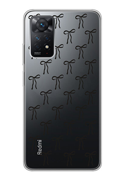 moonset Xiaomi Redmi Note 11 Pro/Note 12 Pro 4G Uyumlu Siyah Fiyonk Tasarımlı...