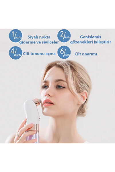 EZERE Su Hazneli Şarjlı Vakumlu Siyah Nokta Temizleme cihazı BEYAZ