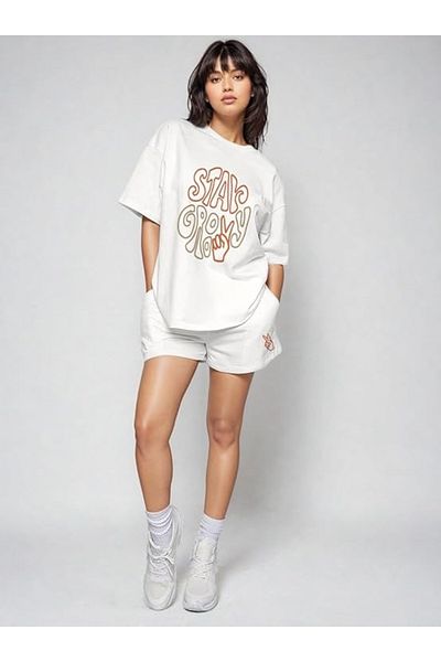 PENTHİLUS Set de pijamale Krasa pentru femei, cu mâneci scurte, tricou și pantaloni scurți