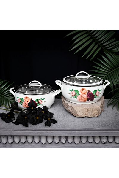 Jaypee Casserole Glamerole Set of 3 Pieces, 800ml,1200ml, 1500ml