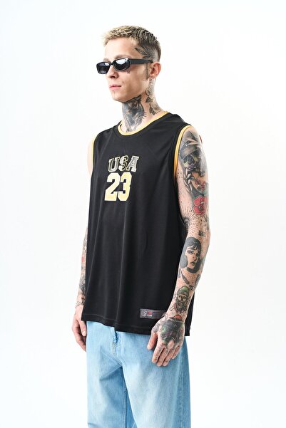 Respire Ανδρικό κομψό μπλουζάκι Oversize, μαύρο