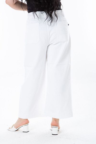 Şans Large Size 4 Pockets Wide Leg Jeans - 65n38252