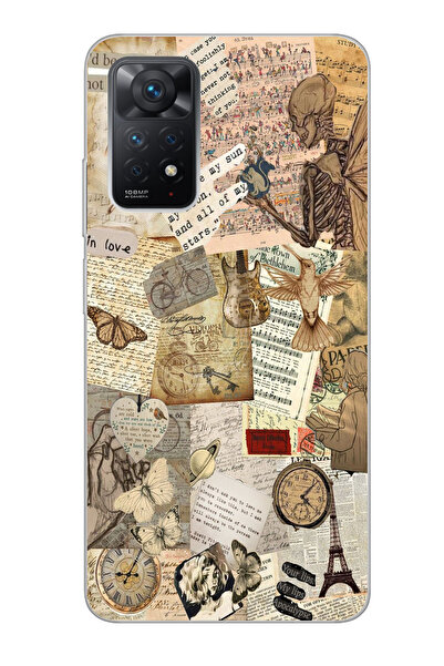 moonset Xiaomi Redmi Note 11 Pro/Note 12 Pro 4G Uyumlu Vintage Tasarımlı Bask...