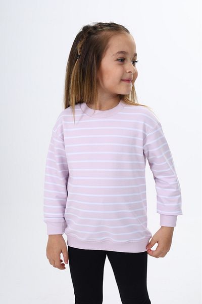 Toontoy Girl's Striped Sweatshirt