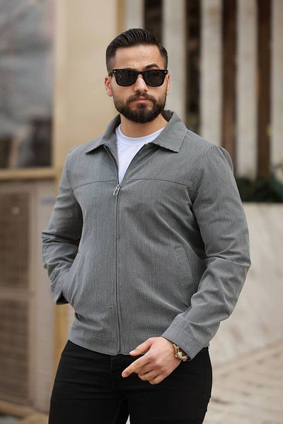 LUMAST Very Light Thin Seersucker Textured Wrinkled Sandvat Anti-Sweat Old Money Style Polo down Lined Jacket