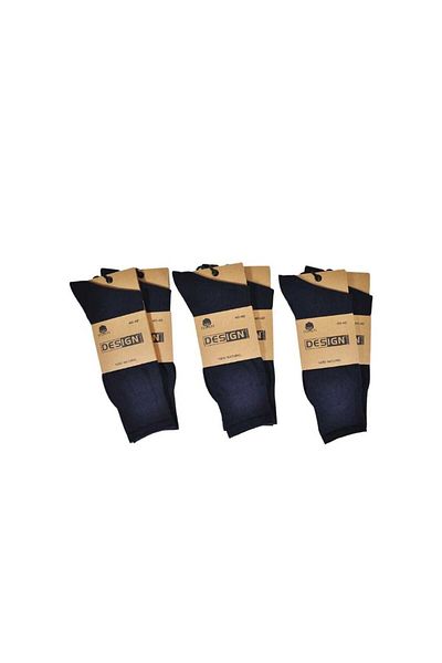 RBS SOCKS Men's Natural Organic Nylon-Free Seamless Socks 3-Pack