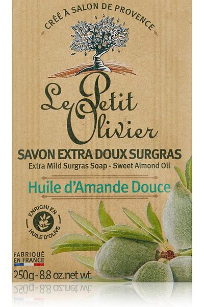 Le Petit Olivier - Extra Gentle Superfatting Soap with Sweet Almond Oil - Made in France - Kraft Pap