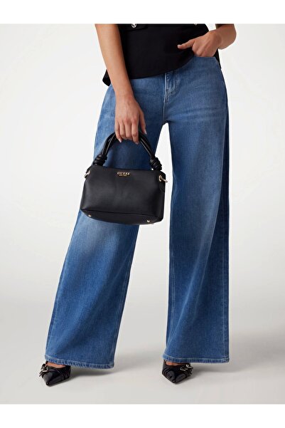 Guess SANSA TOP HANDLE CROSSBODY Kadın Siyah El Çantası HWNG8476110-BLA