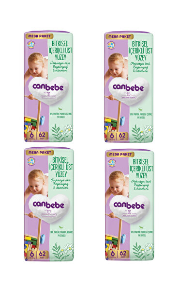 Canbebe Bebek Bezi 6 Numara 248'li