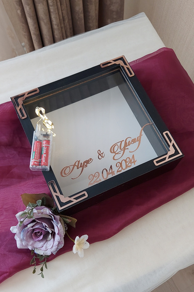 Verda Çerçeve إطار ذاكرة عميق LED مقاس 25 × 25 سم - إطار ذاكرة عميق 6 سم صندو...