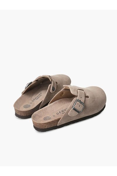 Genuins Ανδρικές παντόφλες RIVA 105495 Genuins VELOUR Taupe