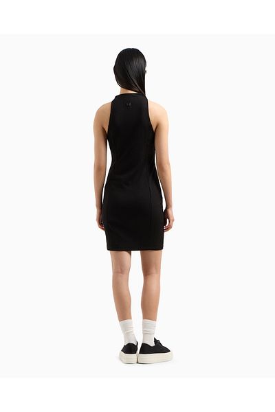 Armani Exchange Women's Sleeveless Collar Corta Fabric Dress Af10805-Uc001