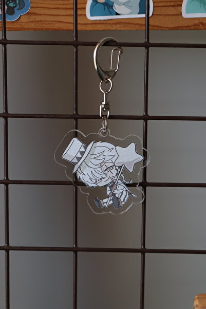 Akumastik إكسسوار أنيمي أكريليك - حلية حقيبة سلسلة مفاتيح نيكولاي غوغول 5 سم