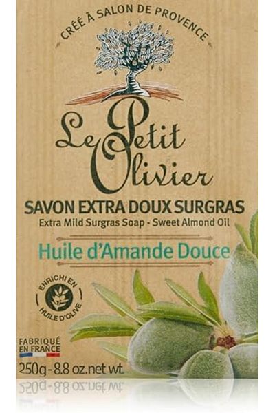Le Petit Olivier - Extra Gentle Superfatting Soap with Sweet Almond Oil - Made in France - Kraft Pap