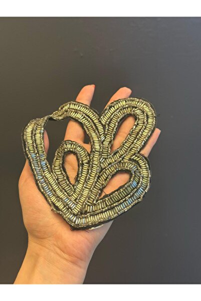 Gönülden Tasarım BONCUK İŞLEME OTANTİK ARMA DİKİŞ AKSESUARI 16X14 CM