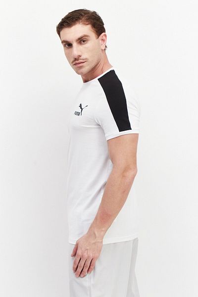 Puma Men Sportswear Fit Short Sleeve Training T-Shirt, White/Black