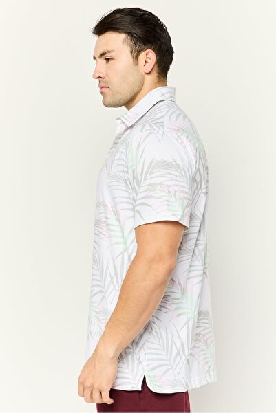 Puma Men Sportswear Fit Short Sleeves Outdoors Polo Shirts, White